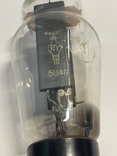 RARE NOS 5U4G tube RT Radio Technique  full rectifier year  1945 D getter 5U4