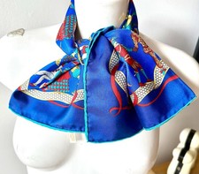 Chopard Foulard Soie Bleu