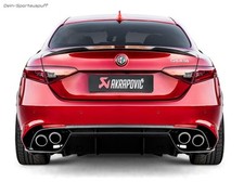 Akrapovic Evoline Titan Système Complet de Kat Alfa Romeo Giulia Quadrifoglio