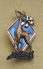 Insigne, broche médaille ski