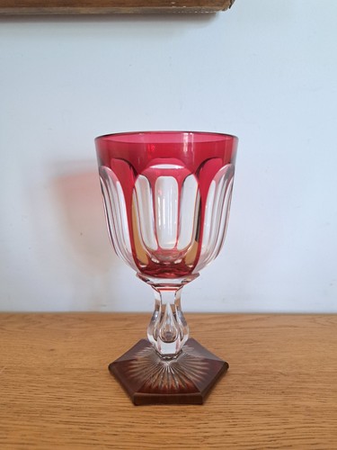 Verre vin cristal - ,, overlay