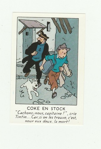 Tintin vignette publicitaire - vignette,