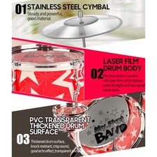 6-Piece Kids Drum Set Drum Kit