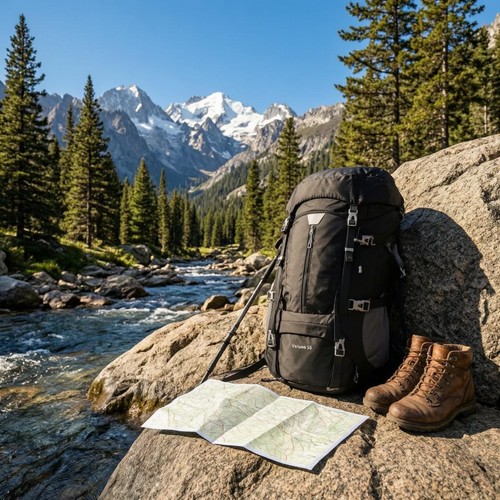 Sac trekking 50l - sac, poches
