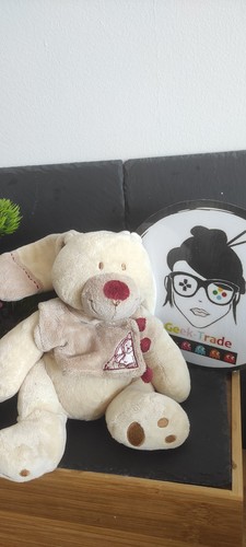 Doudou peluche lapin - peluche, bastien