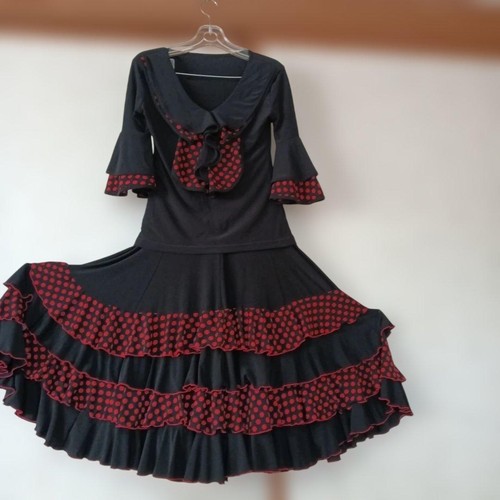 Flamenco skirt black - flamenco, and