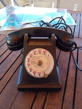 ANCIEN TELEPHONE EN BAKELITE NOIR BCI 1961