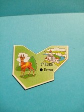 ANCIEN  MAGNET LE GAULOIS  CARTE DE FRANCE N° 27  EURE