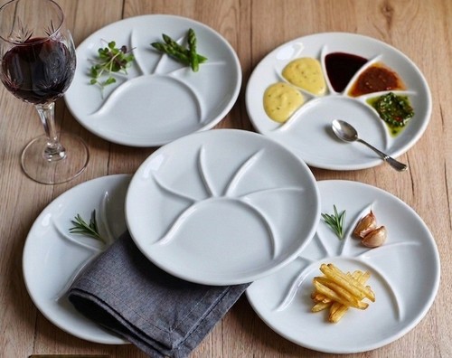 Lot assiettes fondue - assiettes, à
