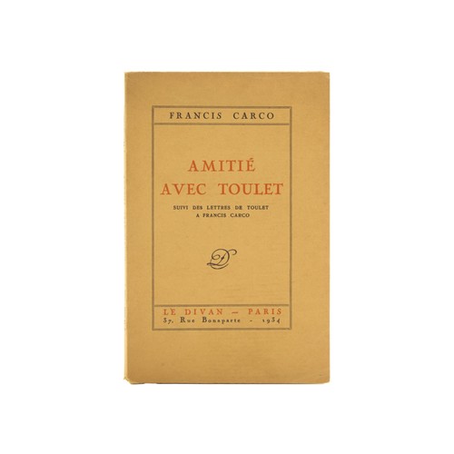 Francis carco amitiés avec - francis, carco: