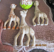 Ancien Jouets Vulli Rumilly 3  Sophie la Girafe Couinoux de Bébé