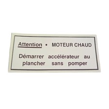 Stickers "Moteur Chaud"