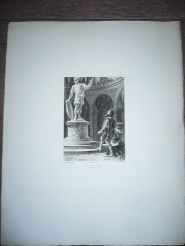 Molière gravure originale - gravure,