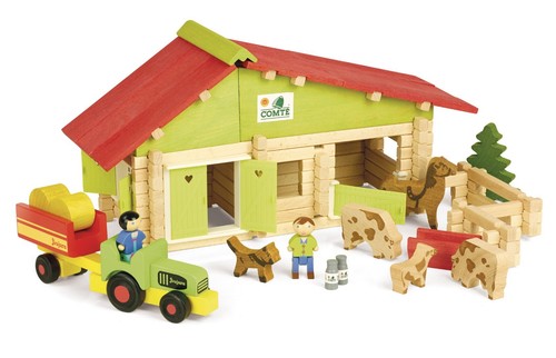 Ferme bois construire - ferme, à