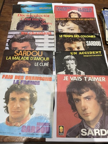 Lot disques vinyle t de - 11,