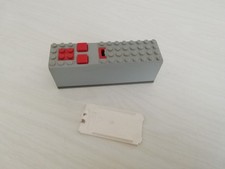 Lego boîtier batterie réf 2847c01 gris clair année 90 bon état + 1 couvercle