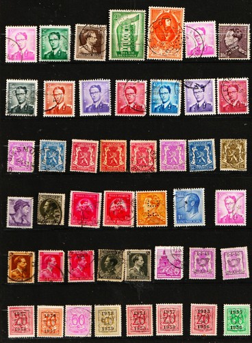 Belgique timbres pim61 - belgique, 45