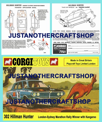 Corgi 302 hillman hunter - hunter, rally