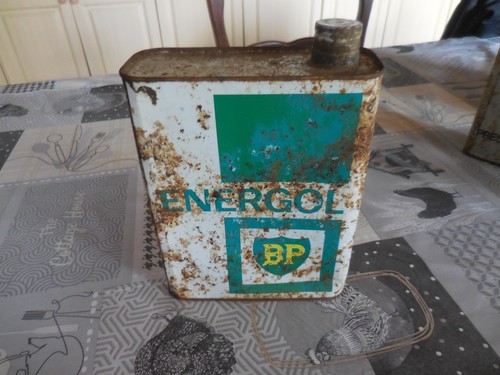 Bidon ancien energol - bp,