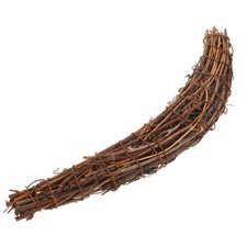  Cadre de couronne de rotin en forme de lune fabriqué à la main, cadre de