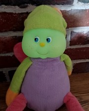 Peluche Doudou Luciole Papillon Ajena Tête Phosphorescente Vintage 36 Cm