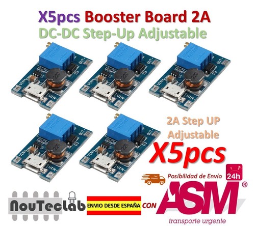 5pcs booster step up - 5pcs, 2a