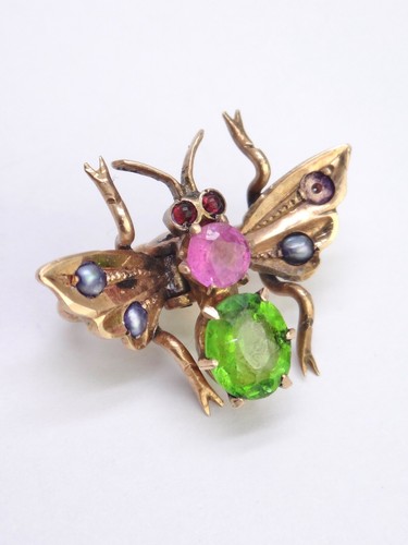 Broche ancienne zoomorphe - , en