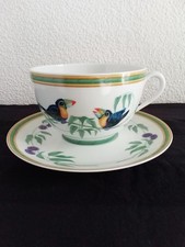 GRANDE TASSE A DEJEUNER HERMES PORCELAINE LIMOGES MODELE TOUCAN n° 1