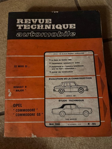 Revue technique opel commodore - revue,