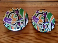 2 SOUS TASSE / VIDE POCHE SO FRENCH - DÉCOR DU GALION MOTIF CHAT