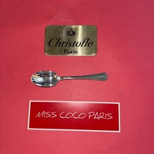 CUILLÈRE CAFÉ  CHRISTOFLE FR  ATLANTIDE  13,5CM METAL ARGENTE TRÈS BEL ÉTAT