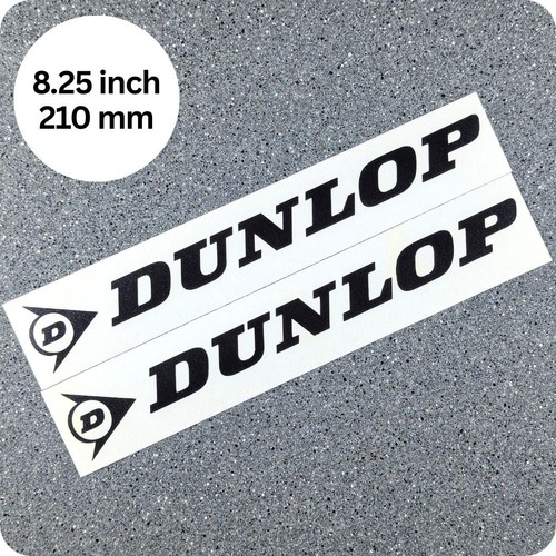 Dunlop black 21cm decal - black,
