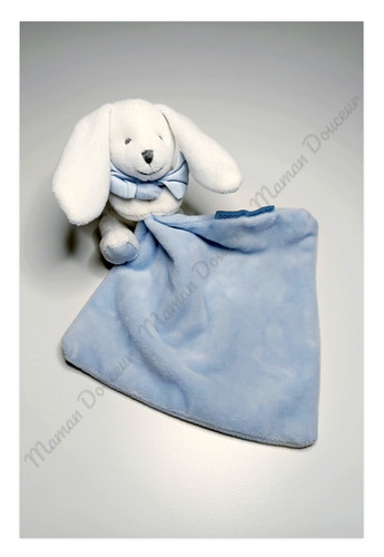 Doudou plat peluche lapin - doudou,