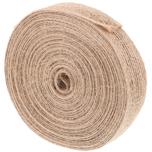 Ruban bouquet toile jute - ruban,