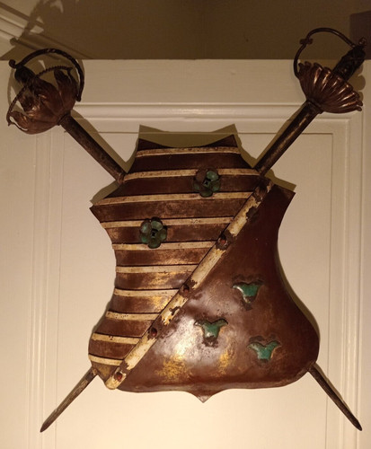Ancien blason tôle - ancien,