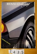 RENAULT FUEGO TL GTL GTS GTX AUTO TURBO DIESEL Prospectus Fr 22 pages MY 1983