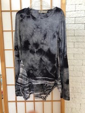 Gypsy Daisy gray tie dye boho