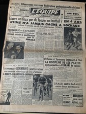 L'Equipe Journal 4/04/1953; Reims-Sochaux/ Fédération Pro de Boxe ?/ Tour Flandr