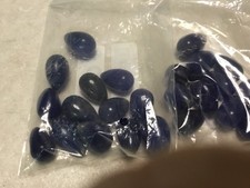 lot de pierres saphirs bleu