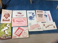 Lot 10 Buvards Publicitaires Saphir Novemail Becuwe Williot Liebig Altipan 