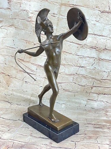 Signée bronze statue romain - bronze,
