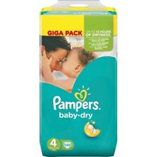 PAMPERS BABY DRY Couches Bébé Taille 4 - 9 à 14 kg - 120 Couches