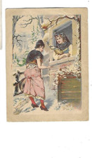 ancien chromo publicitaire  H