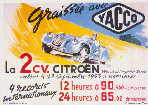 Citroen 2cv yacco carte - 2cv,