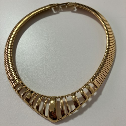 Collier vintage doré monet - collier,