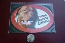 GRAND MAGNET CHIEN  / DOGUE DE BORDEAUX * 14,8 CM X 10 CM *