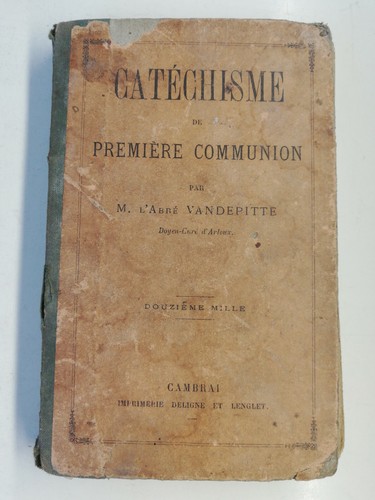 Ancien livre catéchisme - catéchisme, de