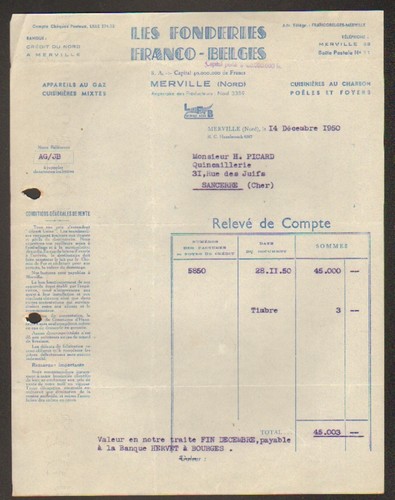 Merville fonderie - merville, (59)