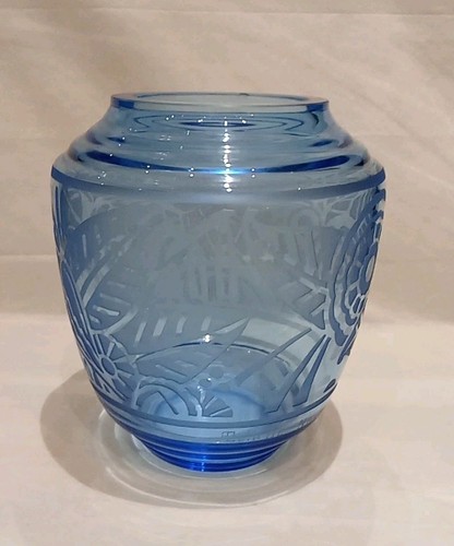 Antique glass grand vase - glass, rond