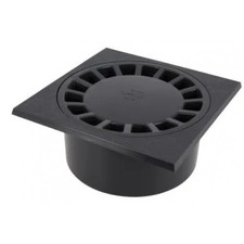 Siphon de sol en pvc gris - 200 x 200 mm - sortie M80 - F90 - SC089 NICOLL